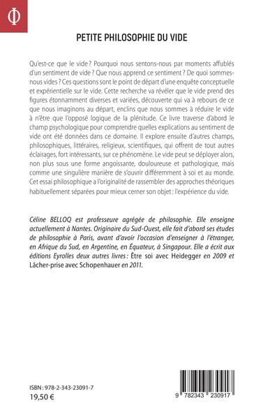 Petite philosophie du vide (9782343230917-back-cover)