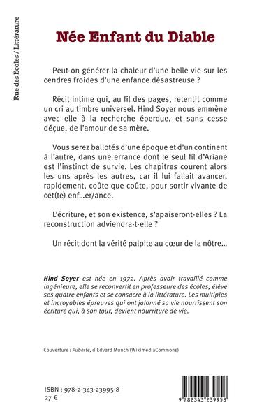 Née Enfant du diable (9782343239958-back-cover)