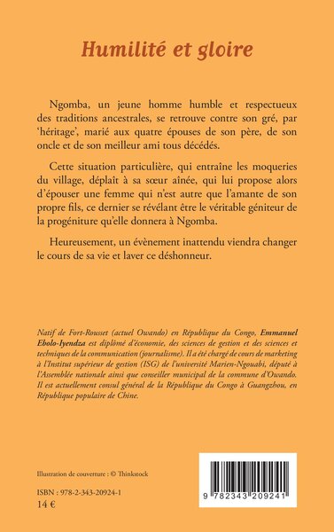 Humilité et gloire. Roman (9782343209241-back-cover)