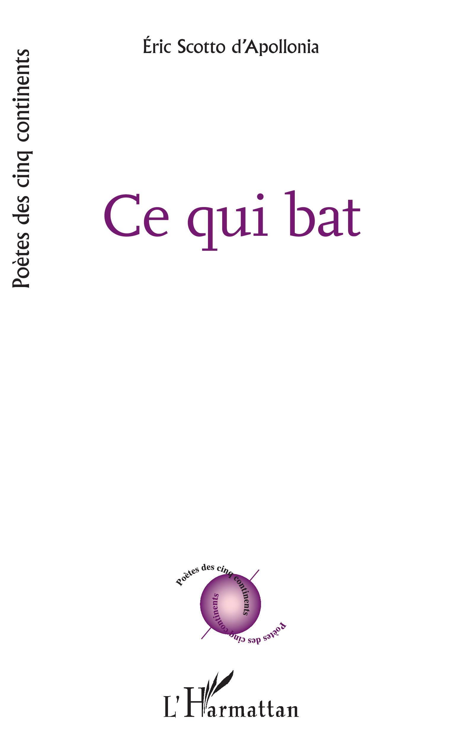 Ce qui bat (9782343204420-front-cover)