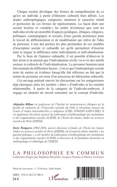 Corps et personne dans les sociétés biotechnologiques, Etudes psychanalytiques et anthropologiques (9782343217468-back-cover)