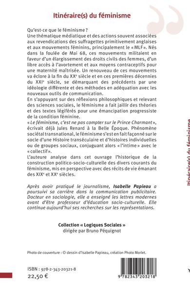 Itinéraire(s) du féminisme (9782343203218-back-cover)