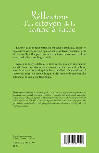 Réflexions d'un citoyen à la canne à sucre (9782343211909-back-cover)