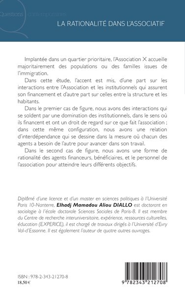 La rationalité dans l'association (9782343212708-back-cover)