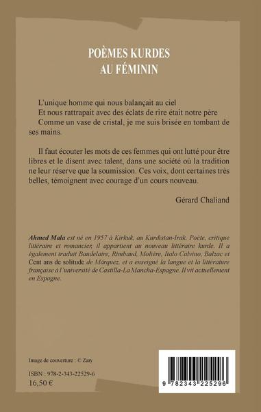 Poèmes Kurdes au féminin (9782343225296-back-cover)