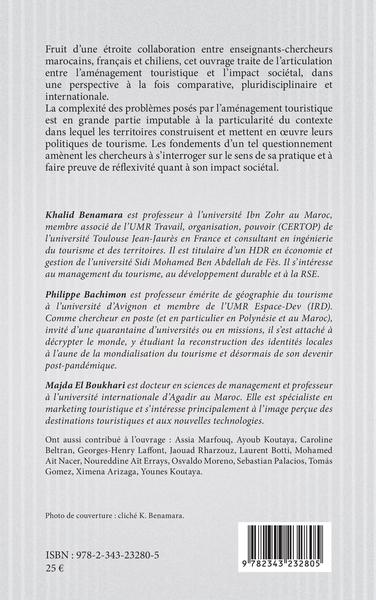 L'impact sociétal de l'aménagement touristique, Acceptabilité, prise en compte, recevabilité en long terme (9782343232805-back-cover)