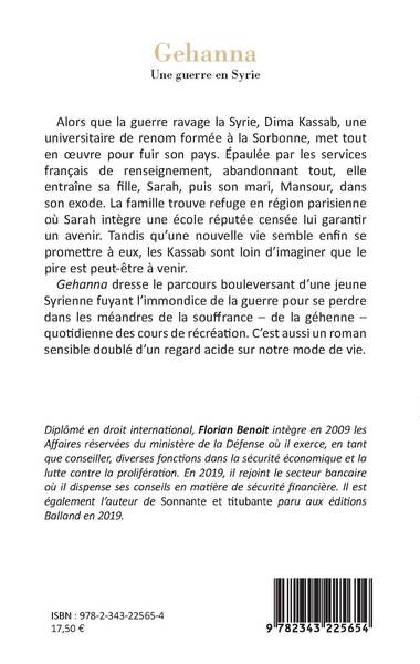 Gehanna, Une guerre en Syrie - Roman (9782343225654-back-cover)