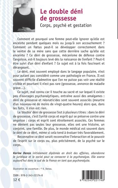 Le double déni de grossesse, Corps, psyché et gestation (9782343221748-back-cover)