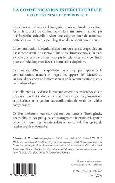 La communication interculturelle, Entre pertinence et impertinence (9782343202365-back-cover)