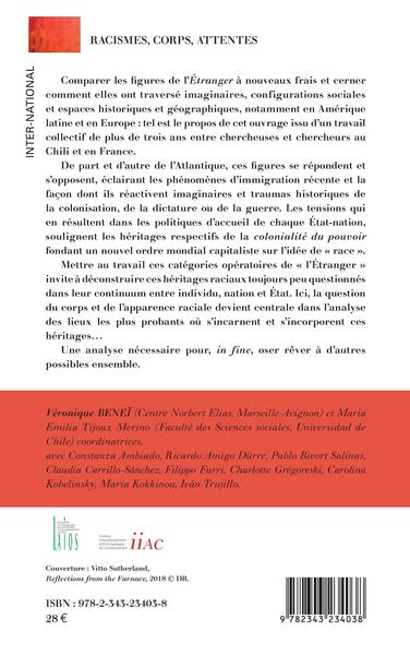 Racismes, corps, attentes, Figures de la migration en contexte contemporain (9782343234038-back-cover)