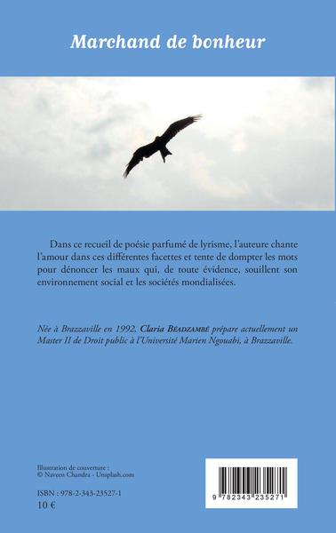 Marchand de bonheur. Poésie (9782343235271-back-cover)