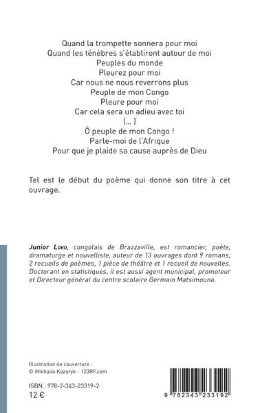 Testament. Recueil de poèmes (9782343233192-back-cover)