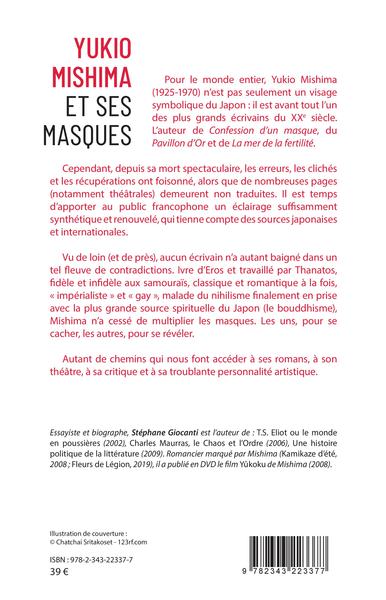 Yukio Mishima et ses masques (9782343223377-back-cover)