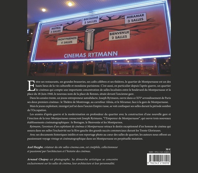 Rytmann, L'aventure d'un exploitant de cinémas à Montparnasse (9782343218090-back-cover)