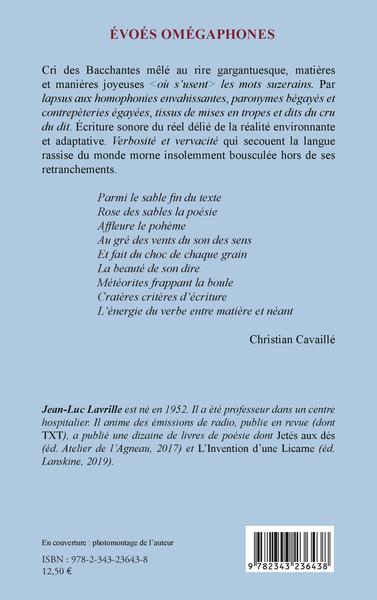 Évoés omégaphones (9782343236438-back-cover)