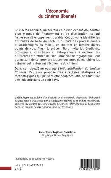 L'économie du cinéma libanais, Production et distribution (9782343230405-back-cover)