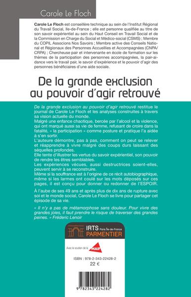 De la grande exclusion au pouvoir d'agir retrouvé, Le journalyseur (9782343224282-back-cover)