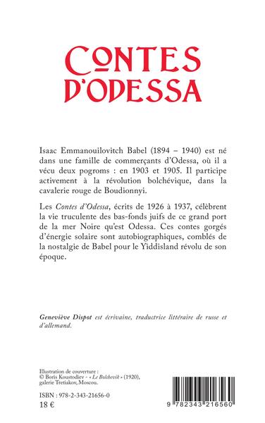 Contes d'Odessa (9782343216560-back-cover)