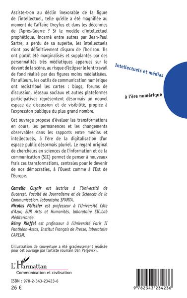 Intellectuels et médias à l'ère numérique (9782343234236-back-cover)