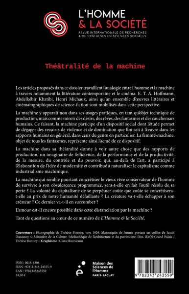 L'Homme et la Société, Théatralité de la machine (9782343243559-back-cover)