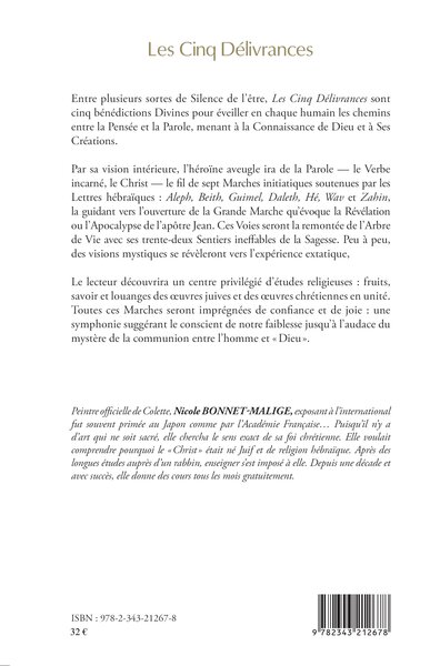 Les cinq délivrances, Roman initiatique (9782343212678-back-cover)