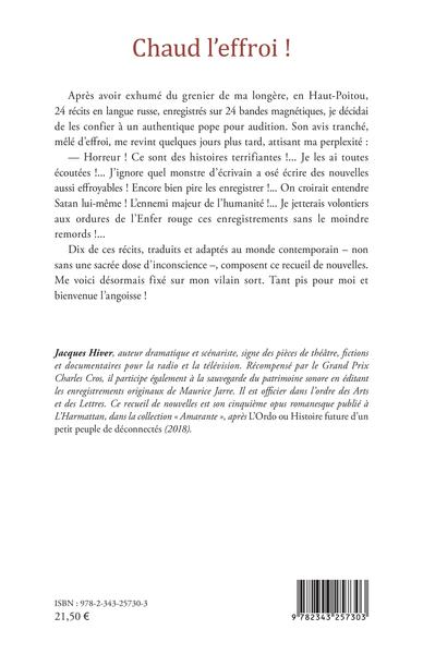 Chaud l'effroi !, Nouvelles  (9782343257303-back-cover)