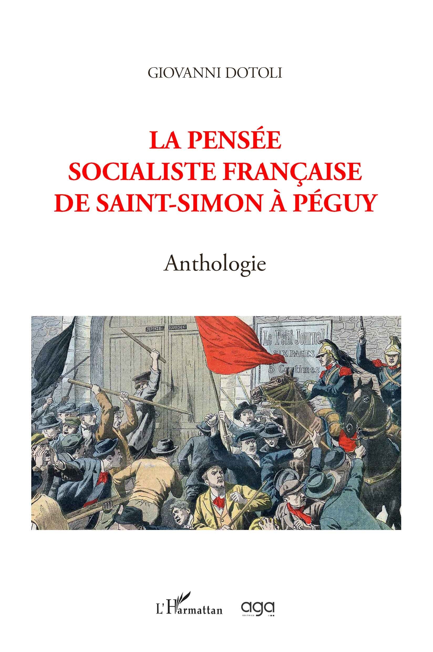 La pensée socialiste française de Saint-Simon à Péguy, Anthologie (9782343237510-front-cover)