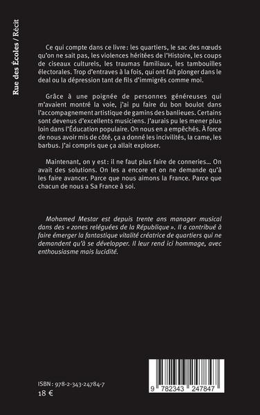 Quartiers :, L'ÉNERGIE DU MAL-ÊTRE - Des notes d'espoir sur une portée de colère (9782343247847-back-cover)