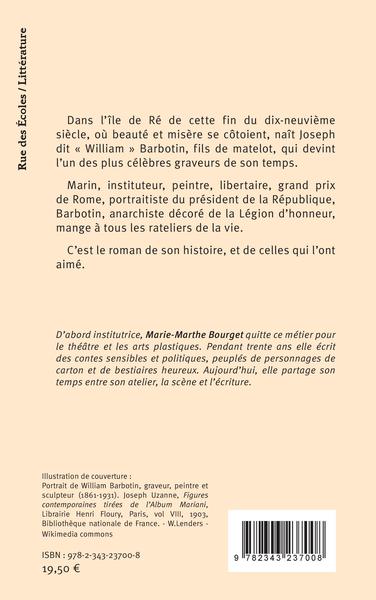 Le fils du matelot, Vie de Joseph dit William Barbotin (9782343237008-back-cover)