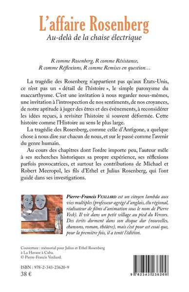 L'affaire Rosenberg, Au-delà de la chaise électrique (9782343236209-back-cover)