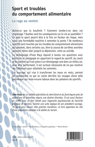 Sport et troubles du comportement alimentaire, La rage au ventre (9782343222967-back-cover)