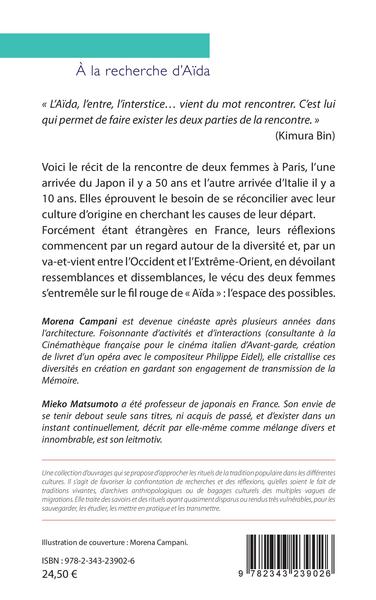 A la recherche d'Aïda, Va-et-vient de deux femmes entre Occident et Extrême-Orient (9782343239026-back-cover)