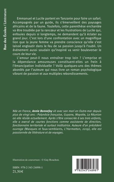 La faim du lion (9782343248981-back-cover)