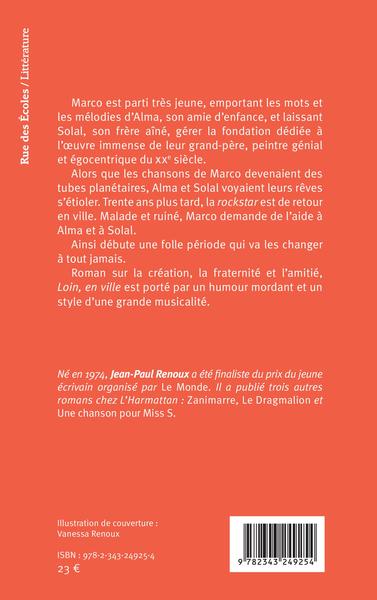 Loin, en ville (9782343249254-back-cover)