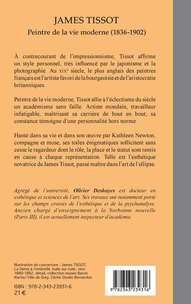 James Tissot, Peintre de la vie moderne (1836-1902) (9782343239316-back-cover)