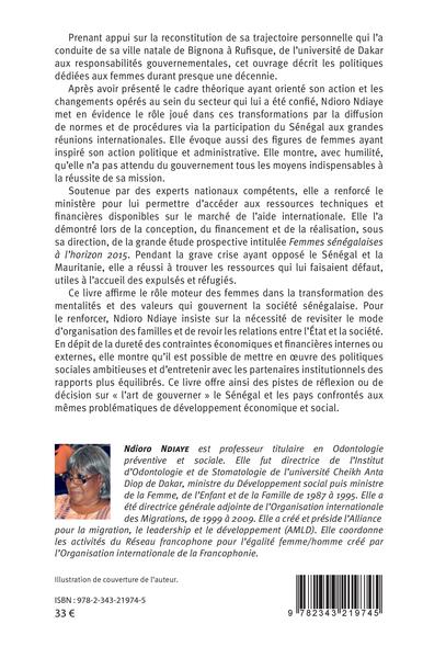 Mon combat pour le Sénégal, De l'université au coeur des politiques publiques (9782343219745-back-cover)