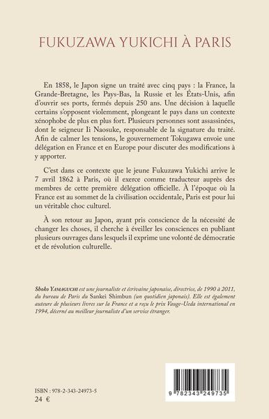 Fukuzawa Yukichi à Paris, Le Voltaire japonais (9782343249735-back-cover)