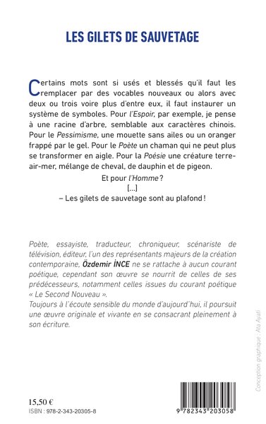 LES GILETS DE SAUVETAGE, Réflexions poétiques (9782343203058-back-cover)