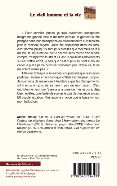 Le vieil homme et la vie, Haïti, le rêve évanoui (9782343216133-back-cover)