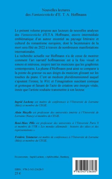 Nouvelles lectures des Fantasiestücke d'E. T. A. Hoffmann (9782343236285-back-cover)
