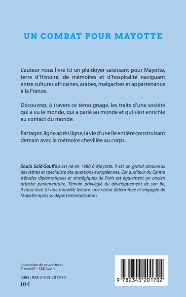 Un combat pour Mayotte, Essai (9782343201702-back-cover)