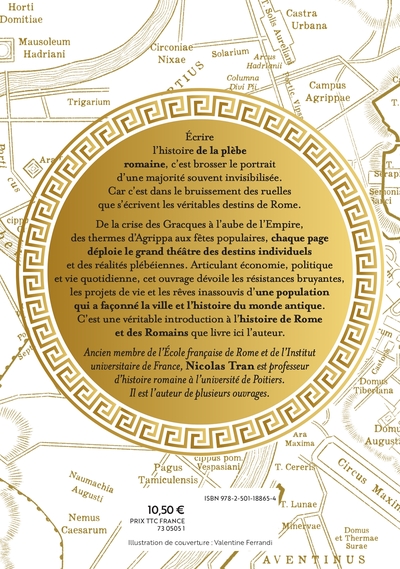 Rome vue d'en bas, Ou l'histoire méconnue des gens ordinaires (9782501188654-back-cover)