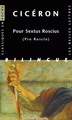 Pour Sextus Roscius, (Pro Roscio) (9782251800097-front-cover)