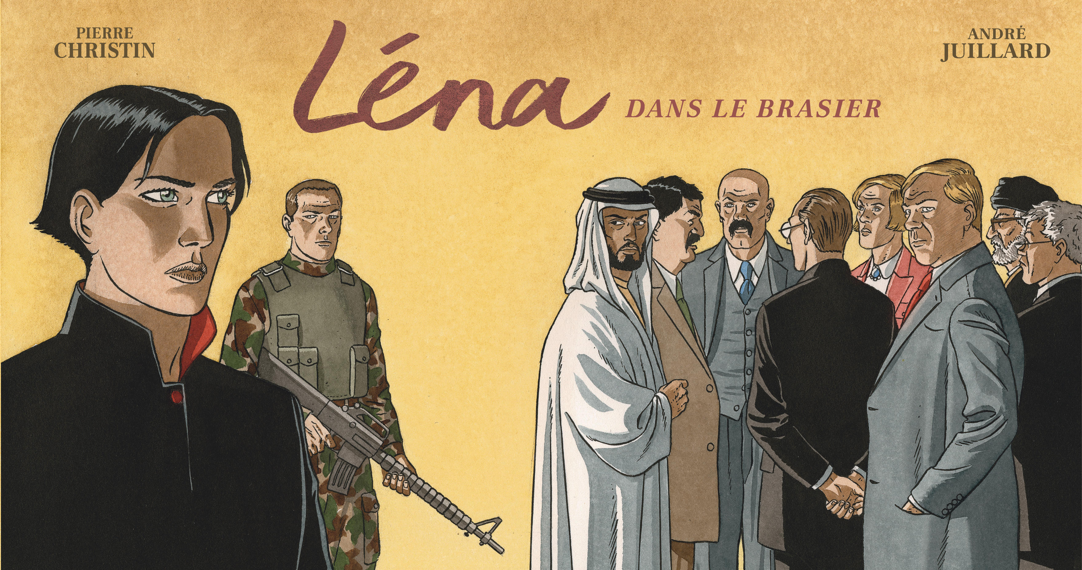 Léna - Léna dans le brasier (strips) (9782205085181-front-cover)