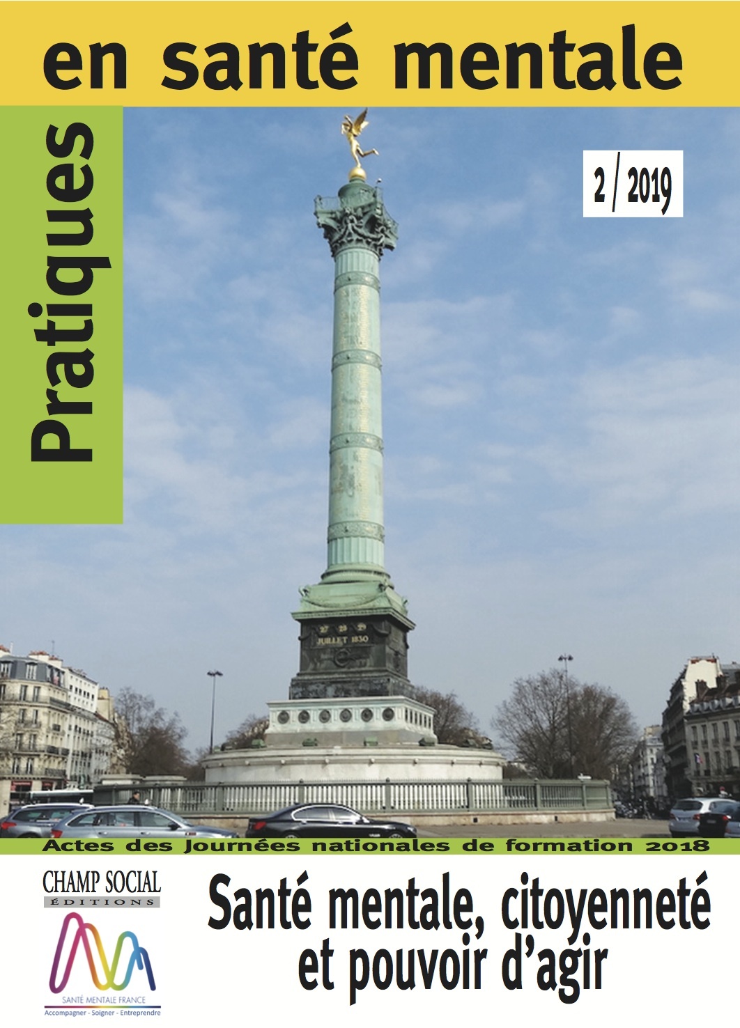 Pratiques en santé mentale n°2 - 2019. Santé mentale, citoyenneté  et pouvoir d'agir (9791034604944-front-cover)