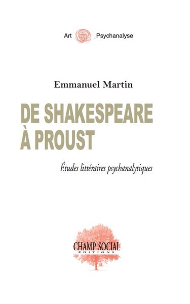 De shakespeare à Proust., Études littéraires psychanalytiques (9791034606702-front-cover)