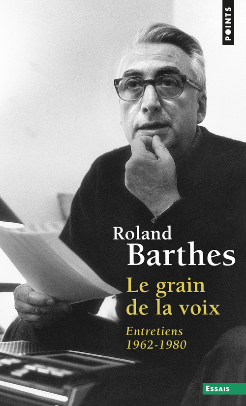 Le Grain de la voix, Entretiens 1962-1980 (9782020381796-front-cover)