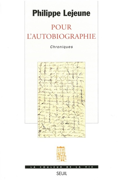 Pour l'autobiographie, Chroniques (9782020319645-front-cover)