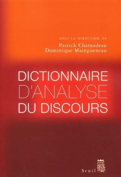 Dictionnaire d'analyse du discours (9782020378451-front-cover)