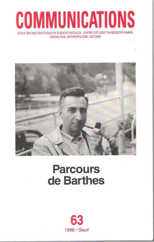 Communications, n° 63, Parcours de Barthes (9782020304412-front-cover)